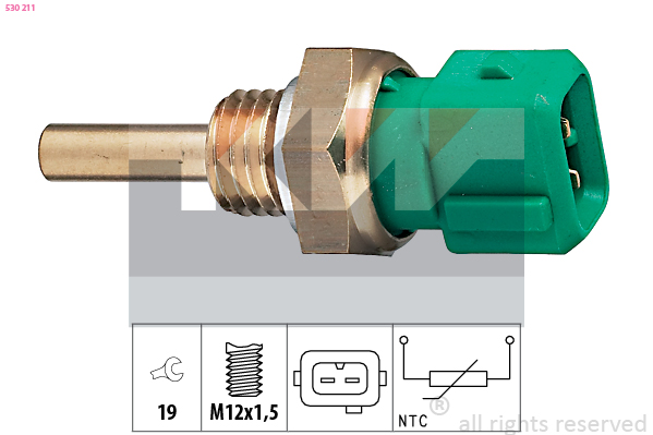 Senzor,temperatura lichid de racire 530 211 KW